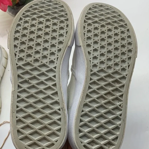 Vans off The Wall White slip on loafer Sz 1.5 - Picture 8 of 9